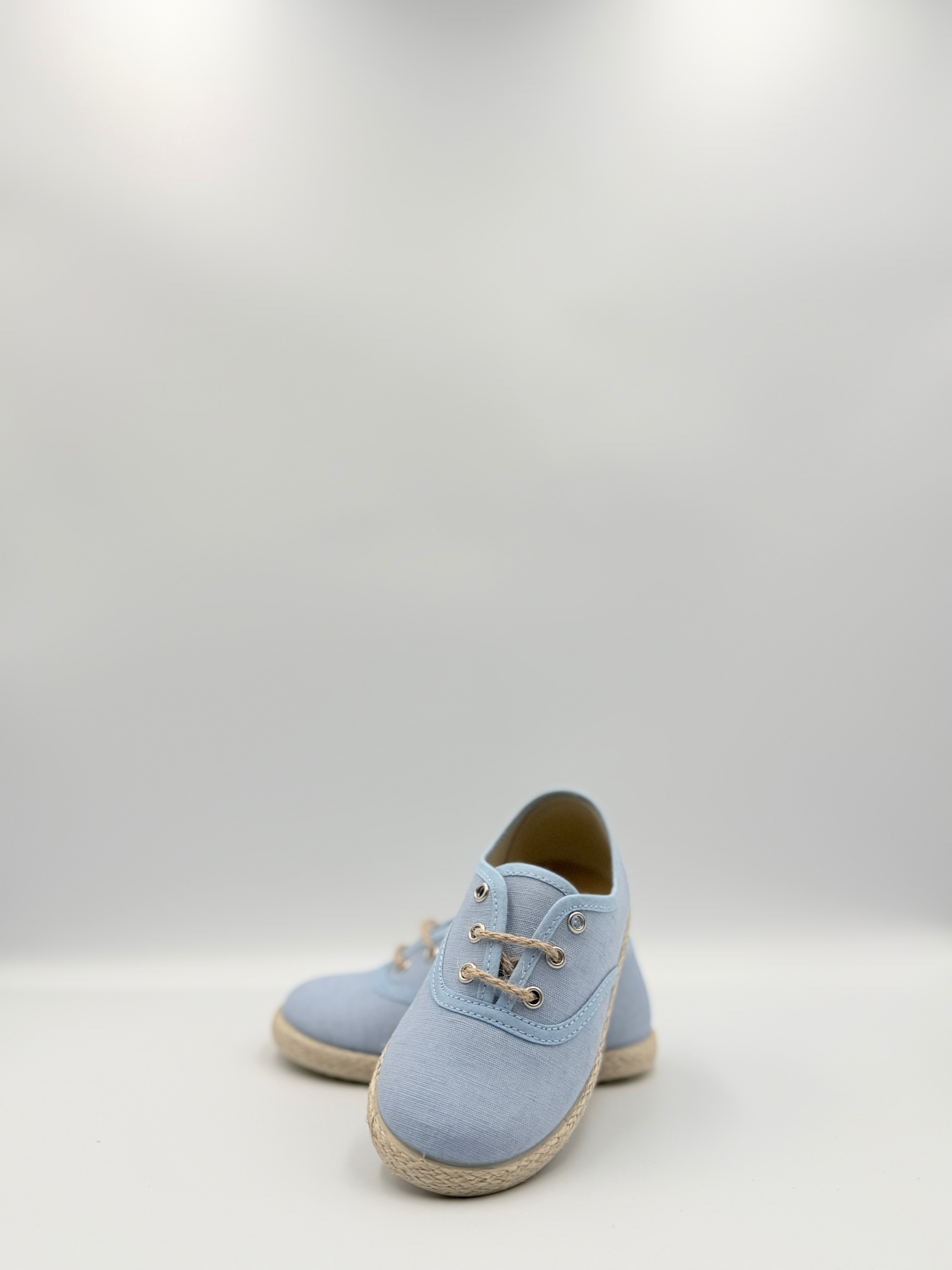 Lace-Up Sneakers 'Hugo' Jute Sky Blue
