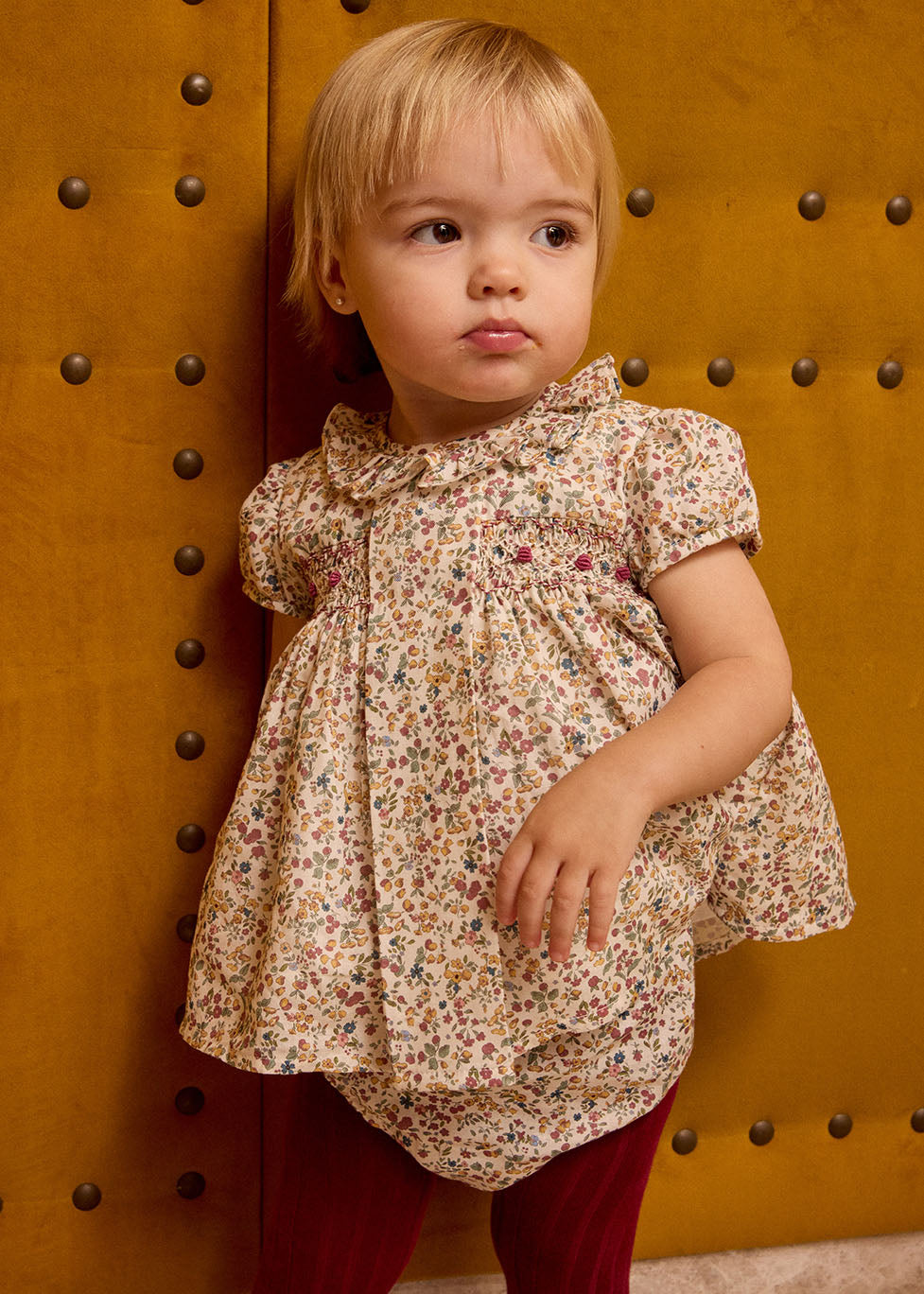 Smock Set 'Granate Floral'