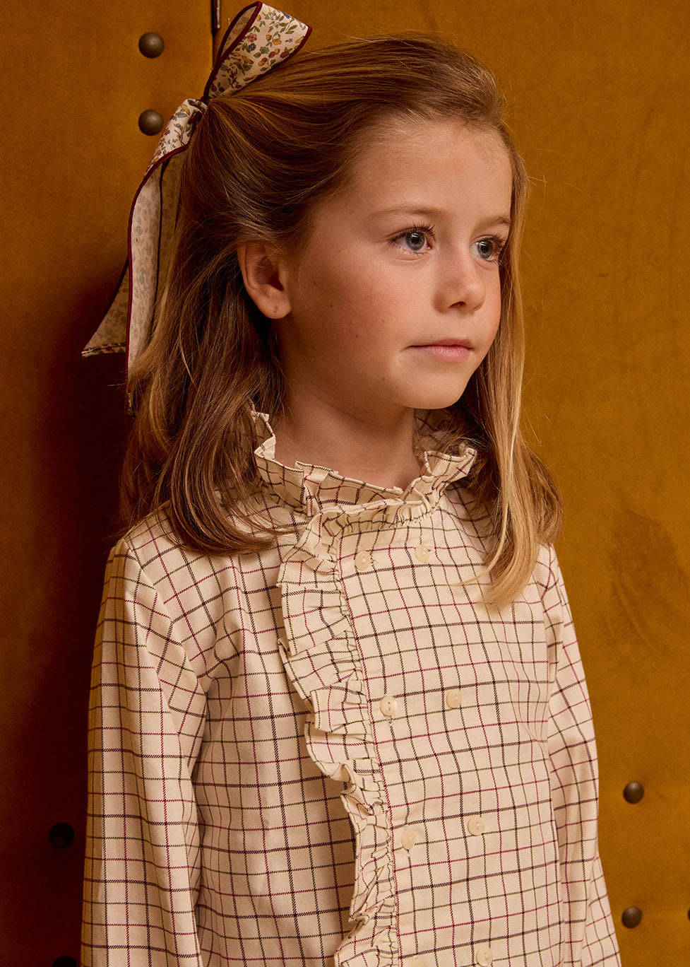 Shirt 'Cuadros Granate' Girl