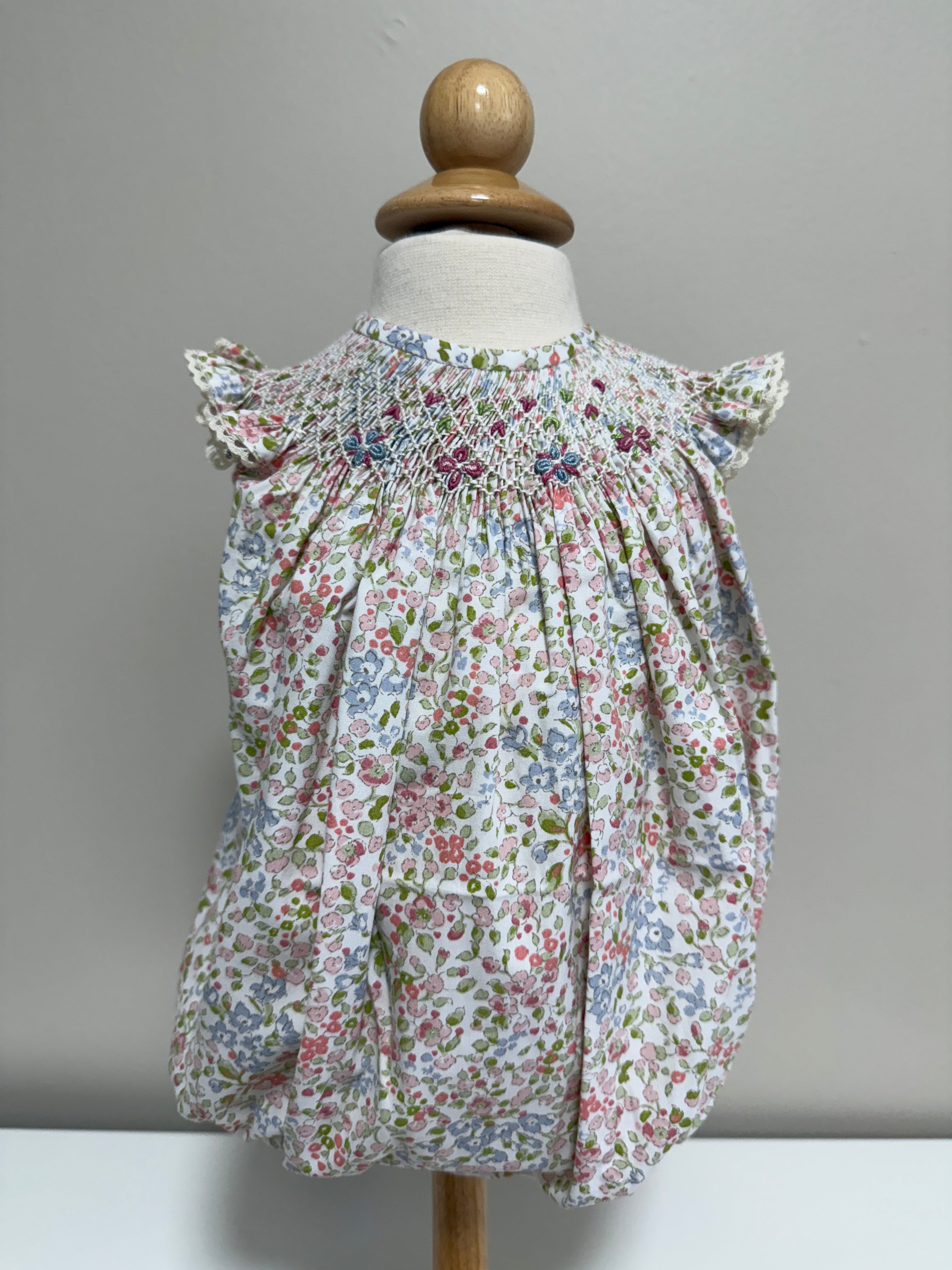 Smock Romper Bolillo Aletas