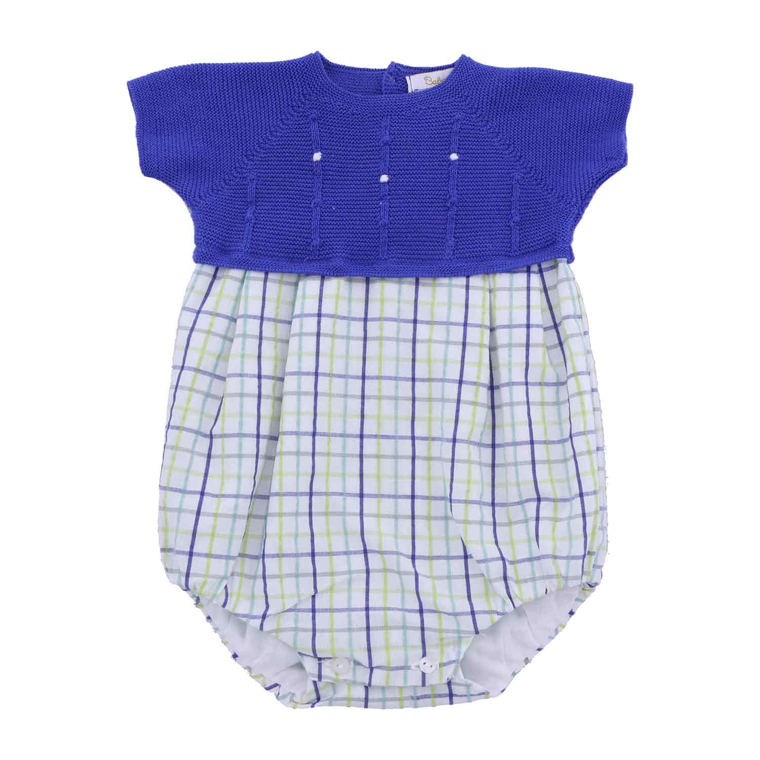 Knit Romper Cobalt