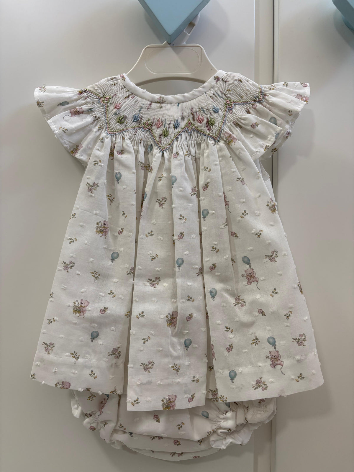 Smock Bloomer Set 'Osito Plumeti'