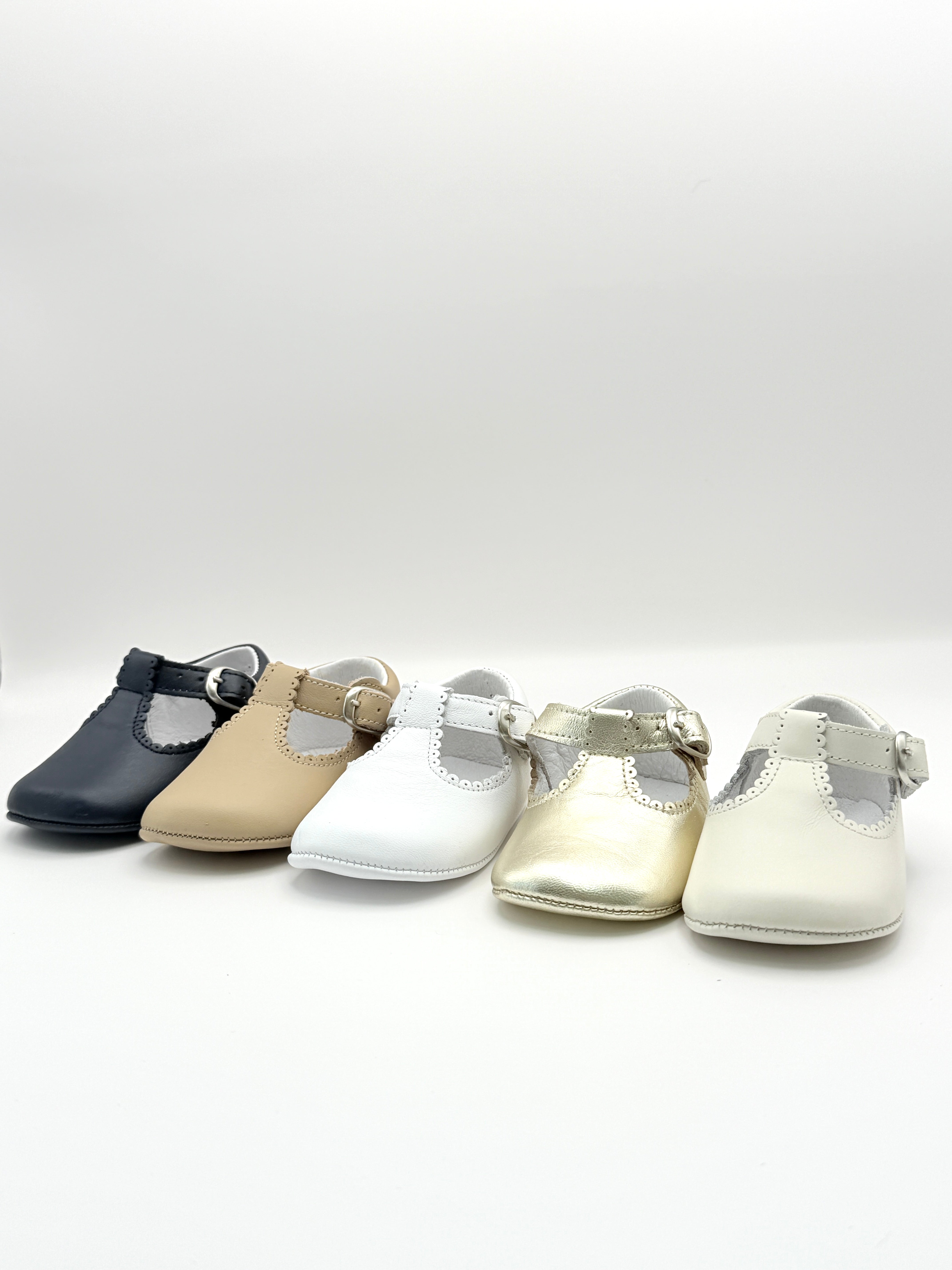 Crib Shoe T-Strap Napa Sand