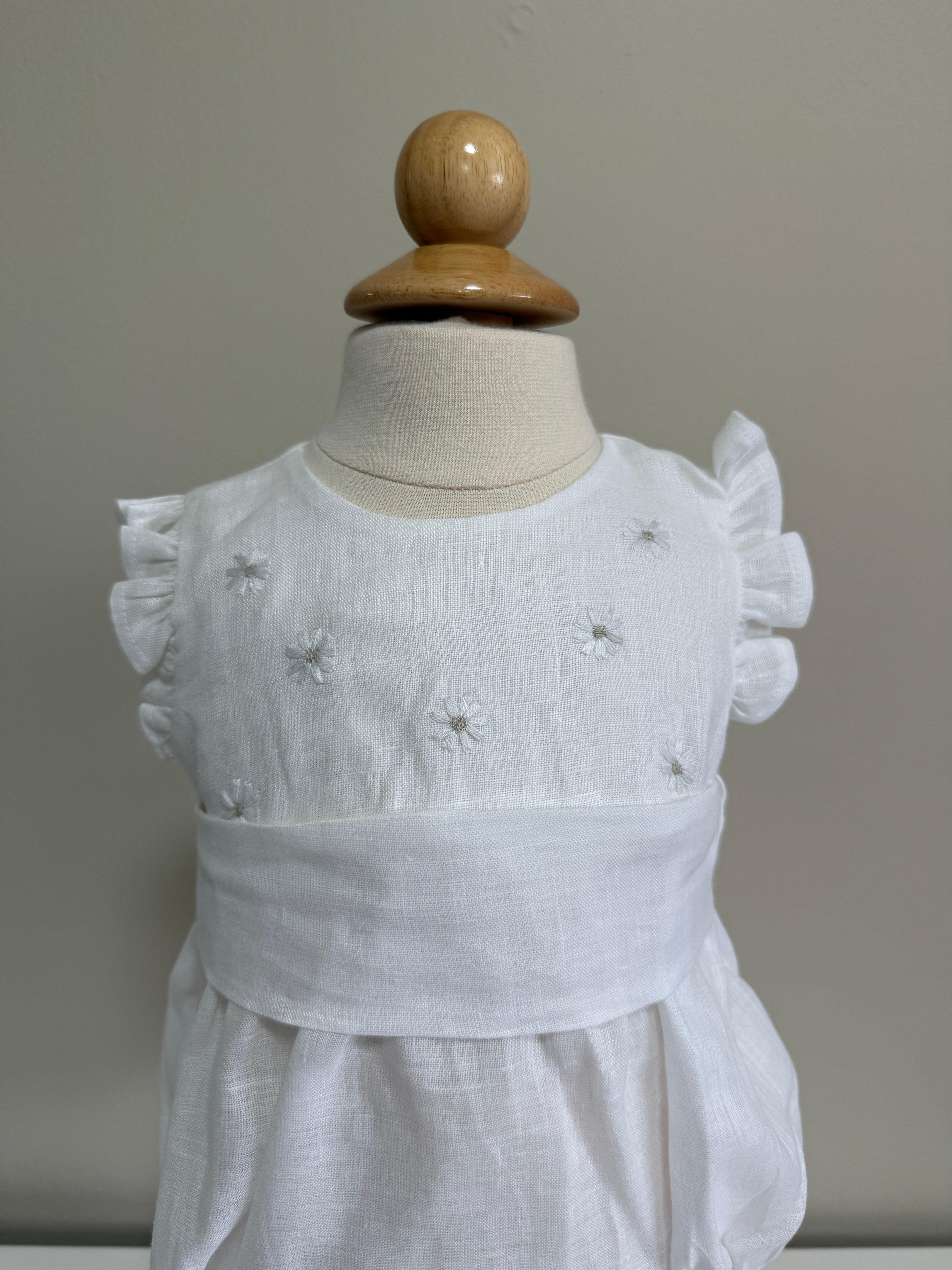 Romper Linen White