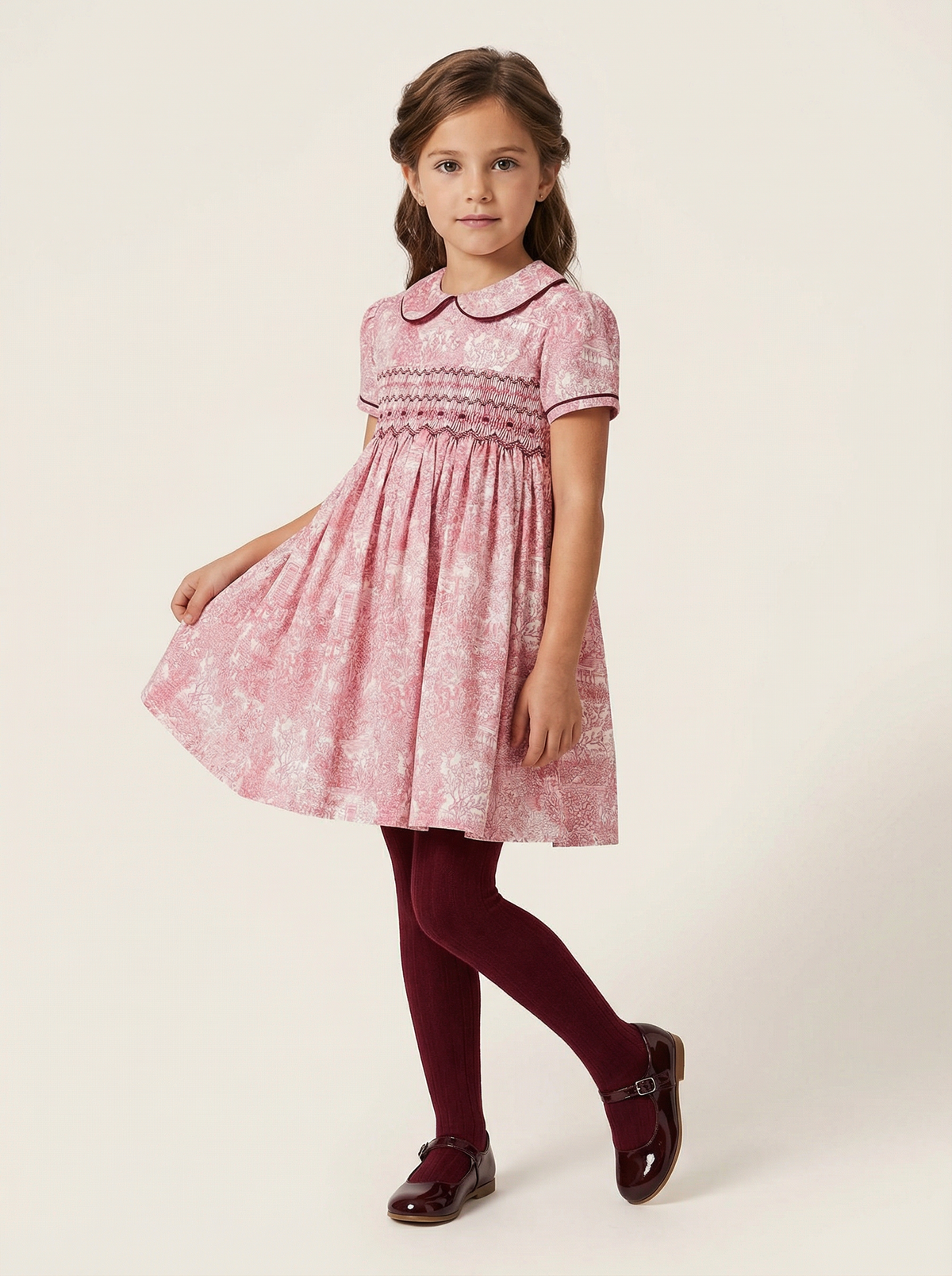 Smock Dress 'Toile Red'