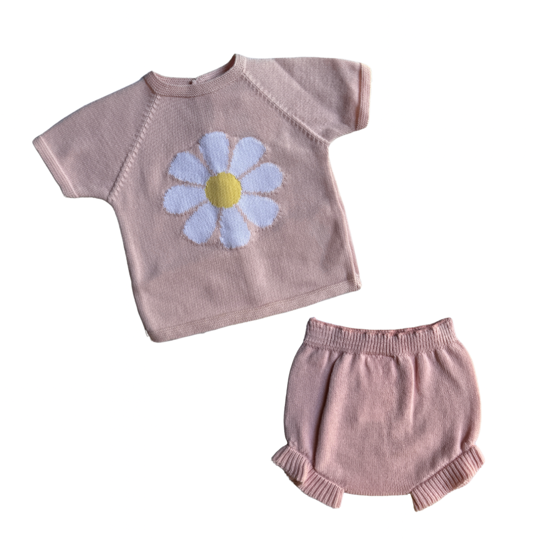Knit Bloomer Set Flower