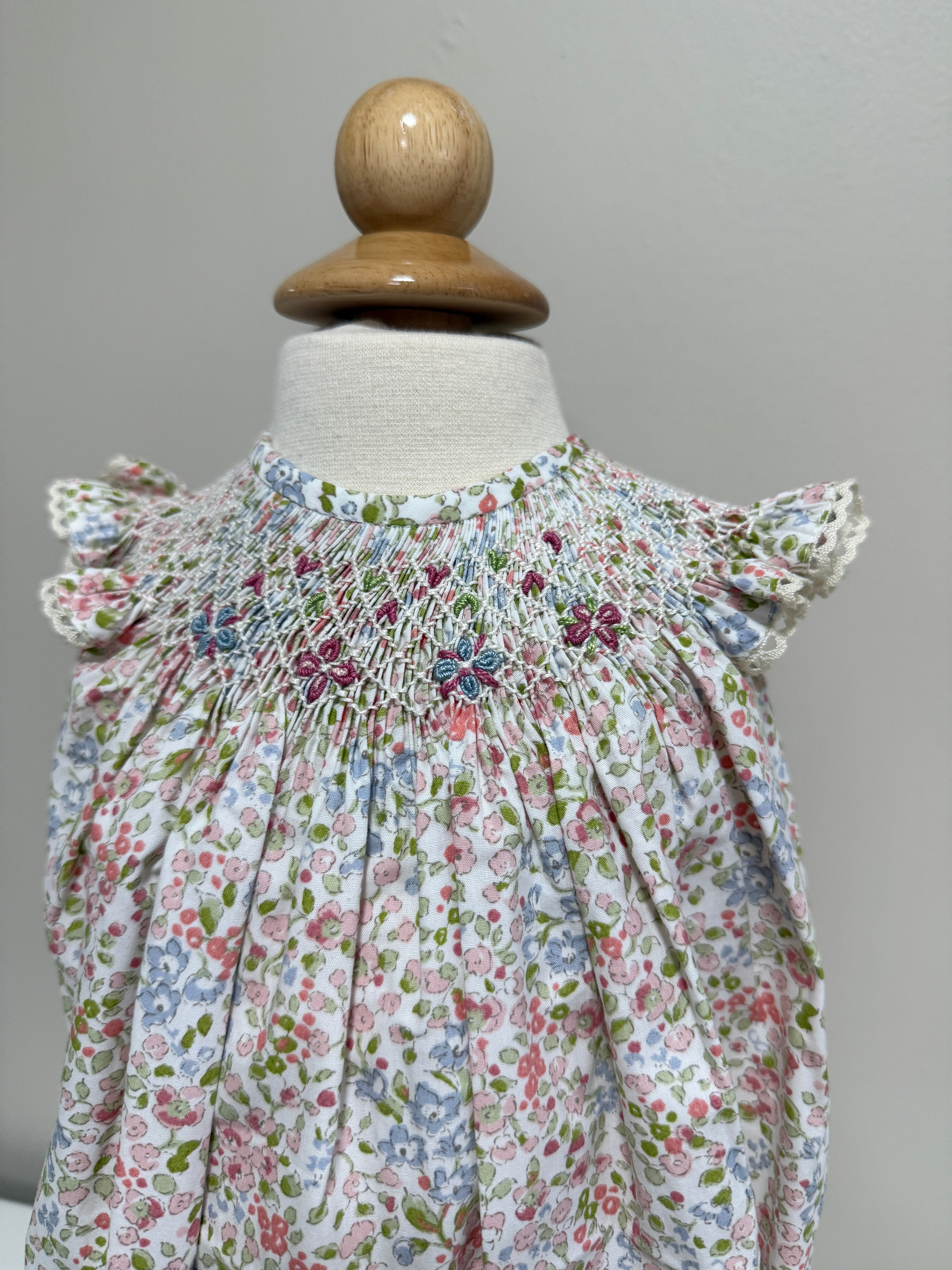 Smock Romper Bolillo Aletas