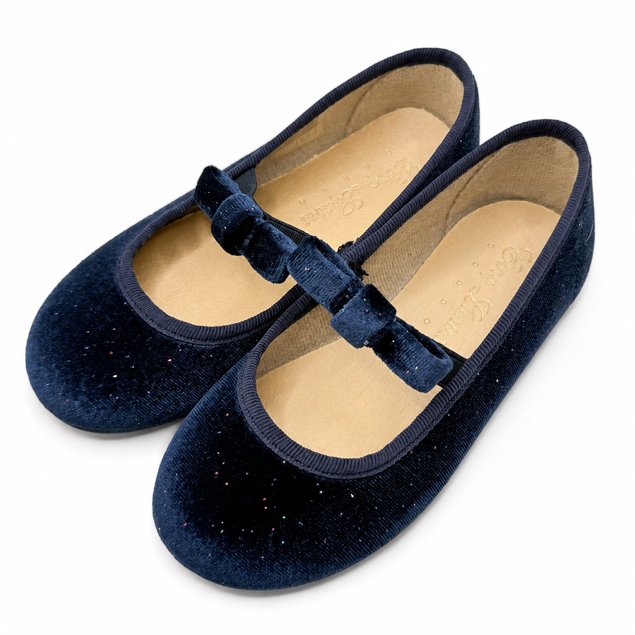 Mary Jane 'Velvet Bow' Navy