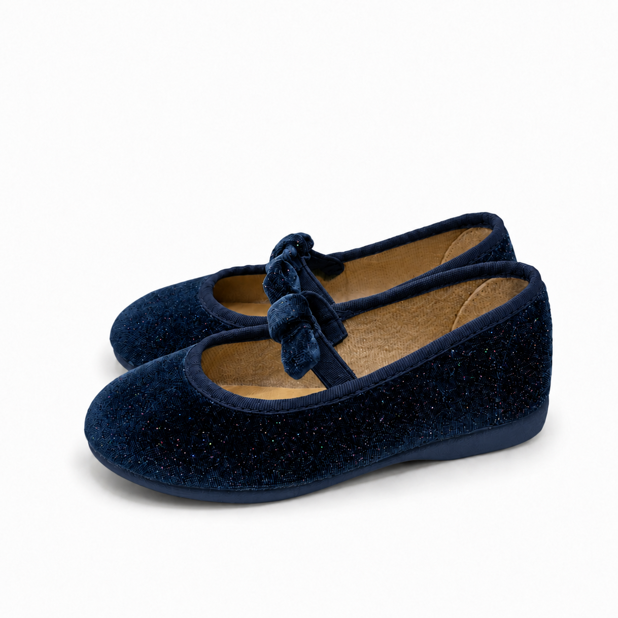Mary Jane 'Velvet Bow' Navy