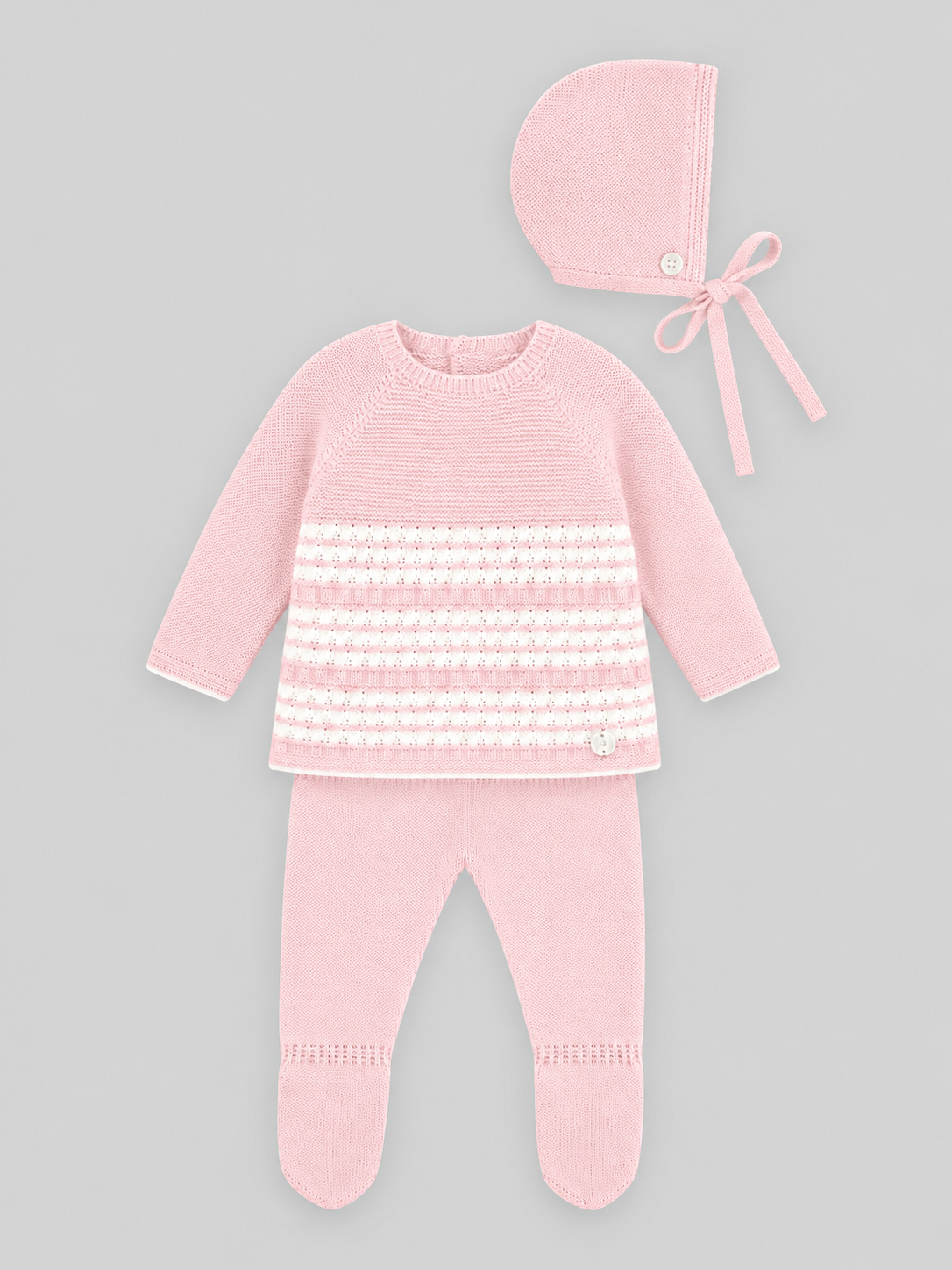 Knit Set 'Gifting' Bicolor Pink