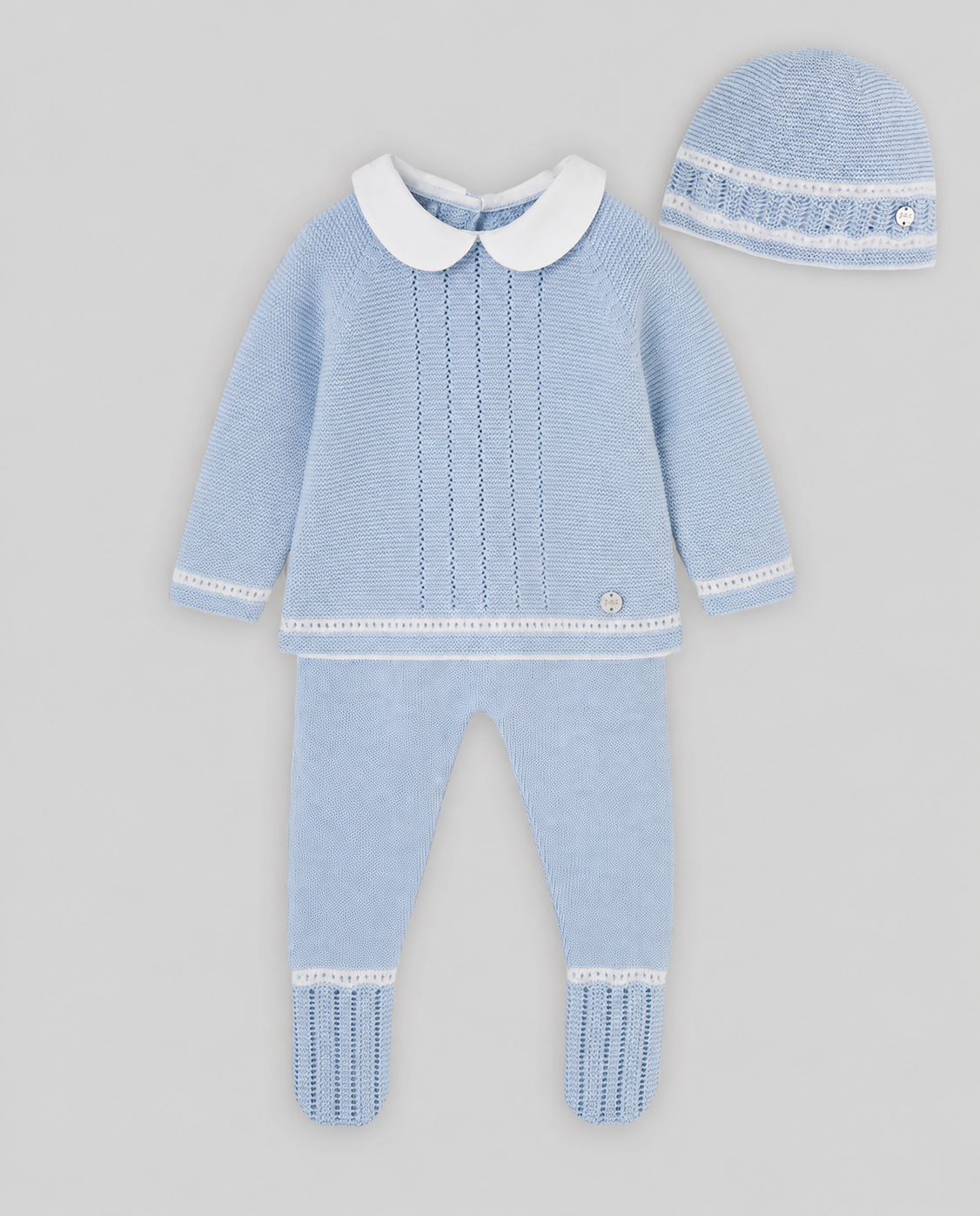 Knit Set 'Lua' Chalk Blue