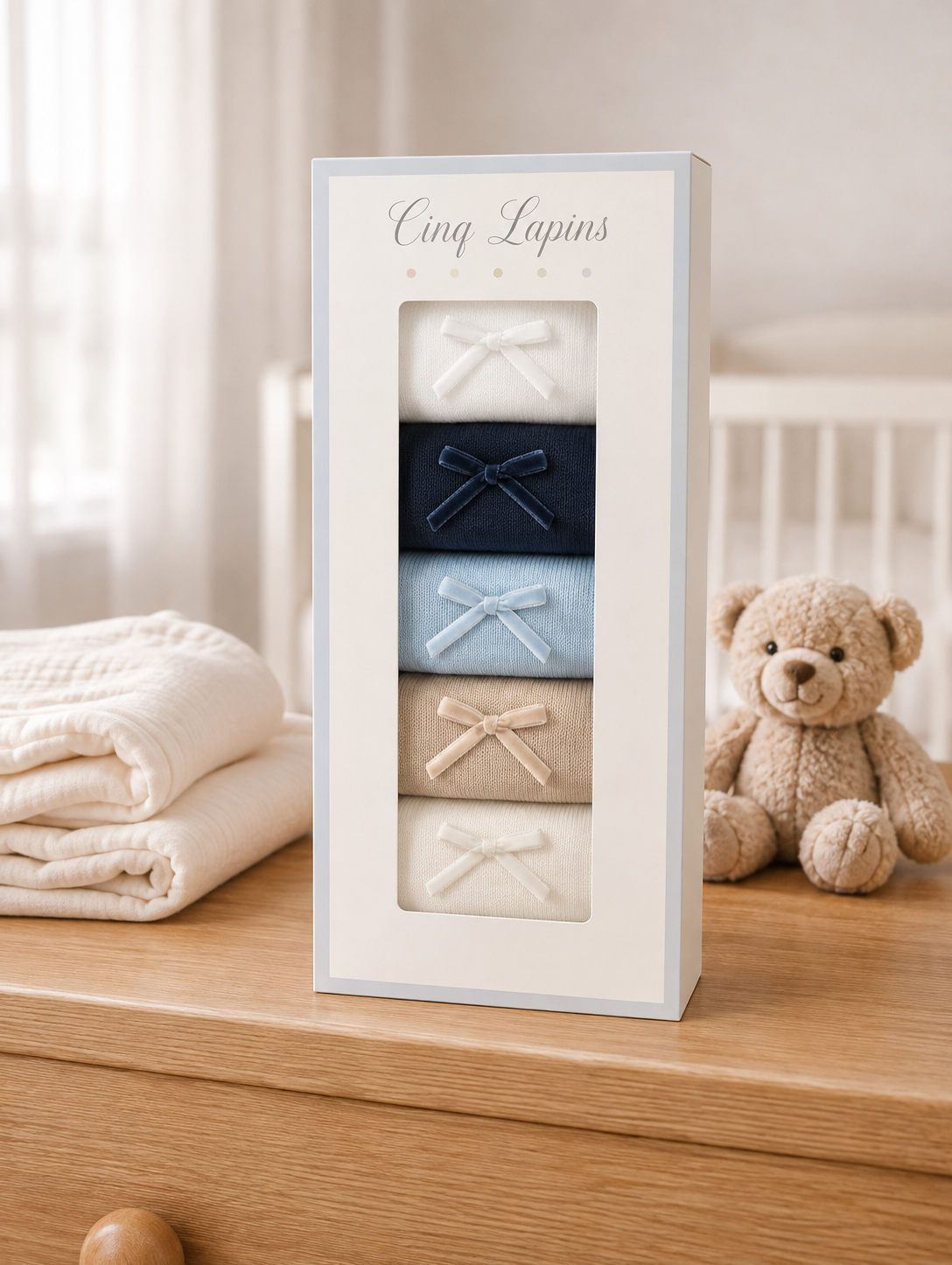 Newborn Socks Velvet Bow Gift Set