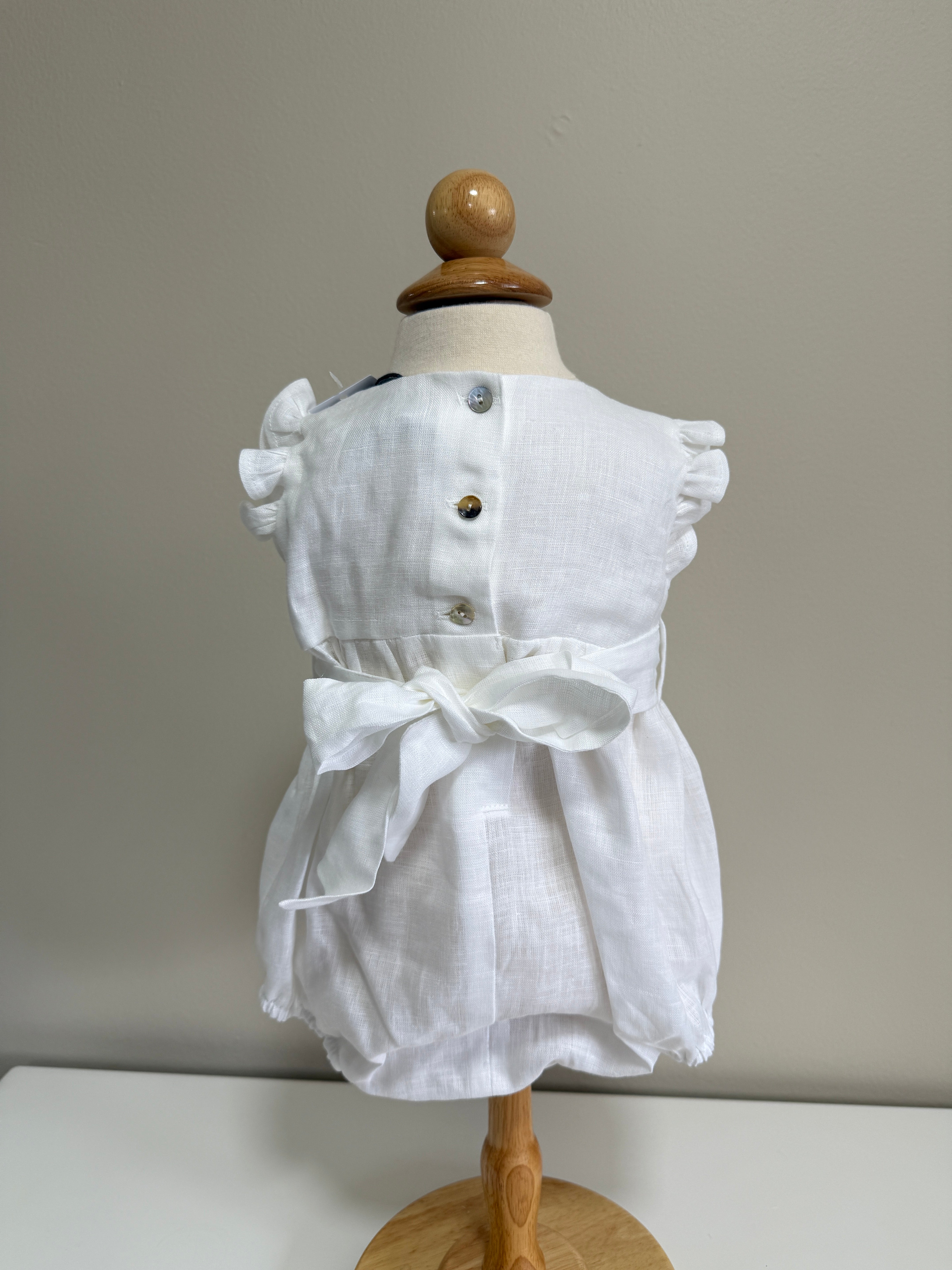 Romper Linen White