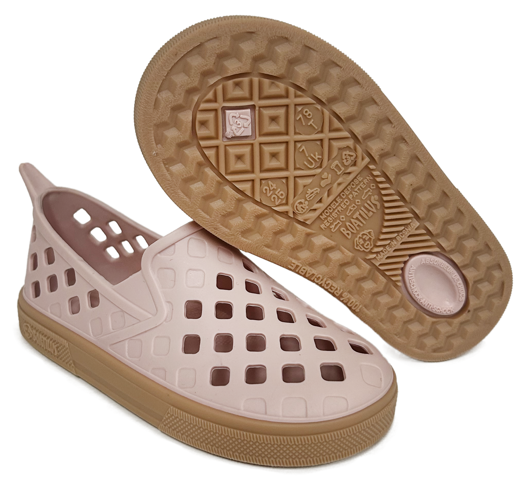 Boatilus Easy Veg Old Pink Rubber Jelly Sneaker