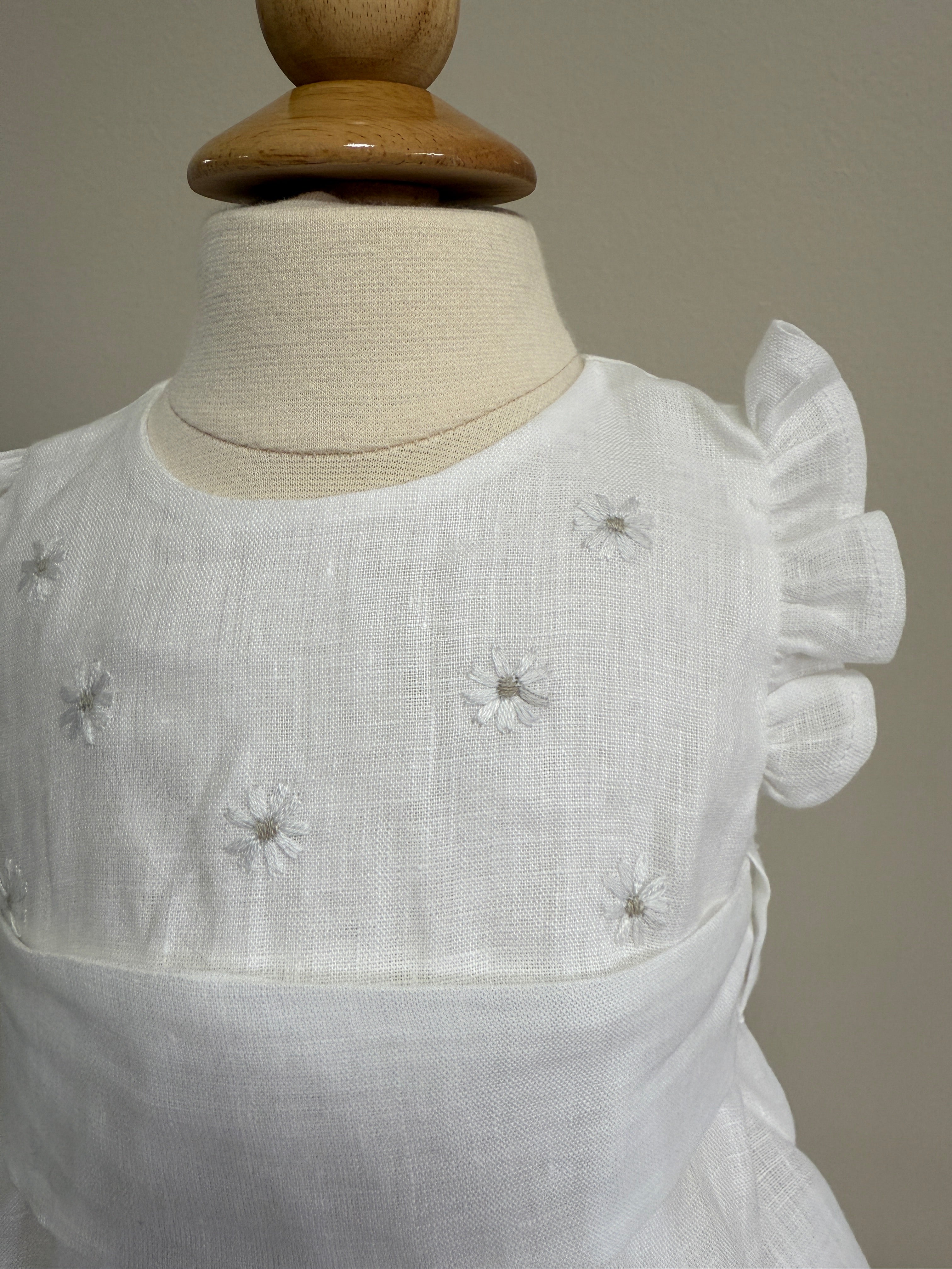 Romper Linen White