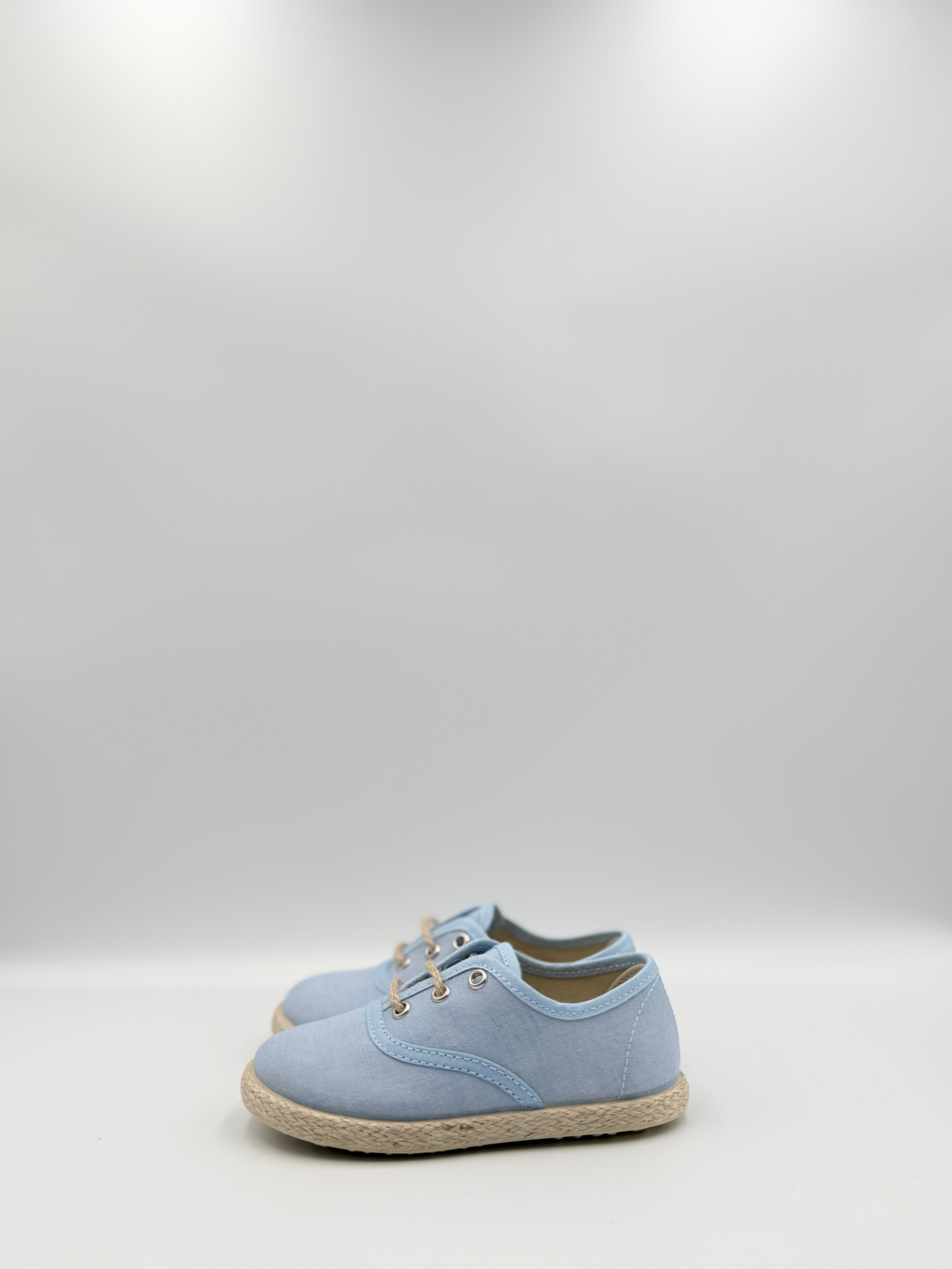 Lace-Up Sneakers 'Hugo' Jute Sky Blue