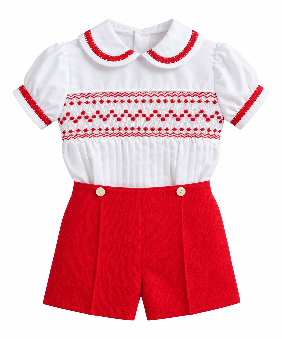 Smock Set 'Javier' Red