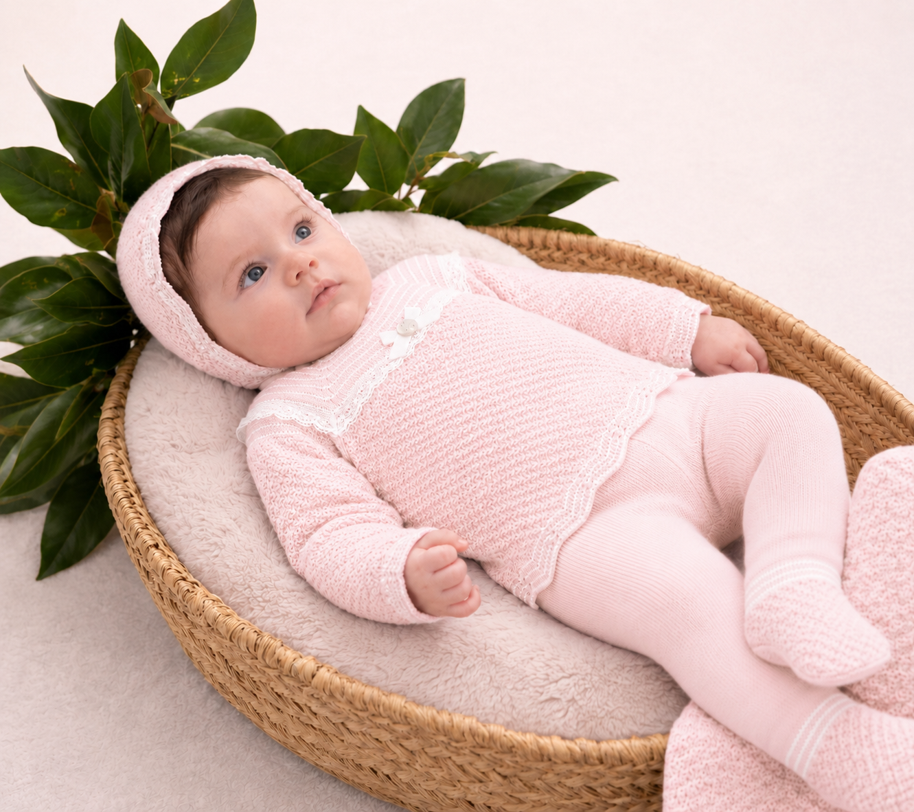 Knit Set 'Leira' Pink