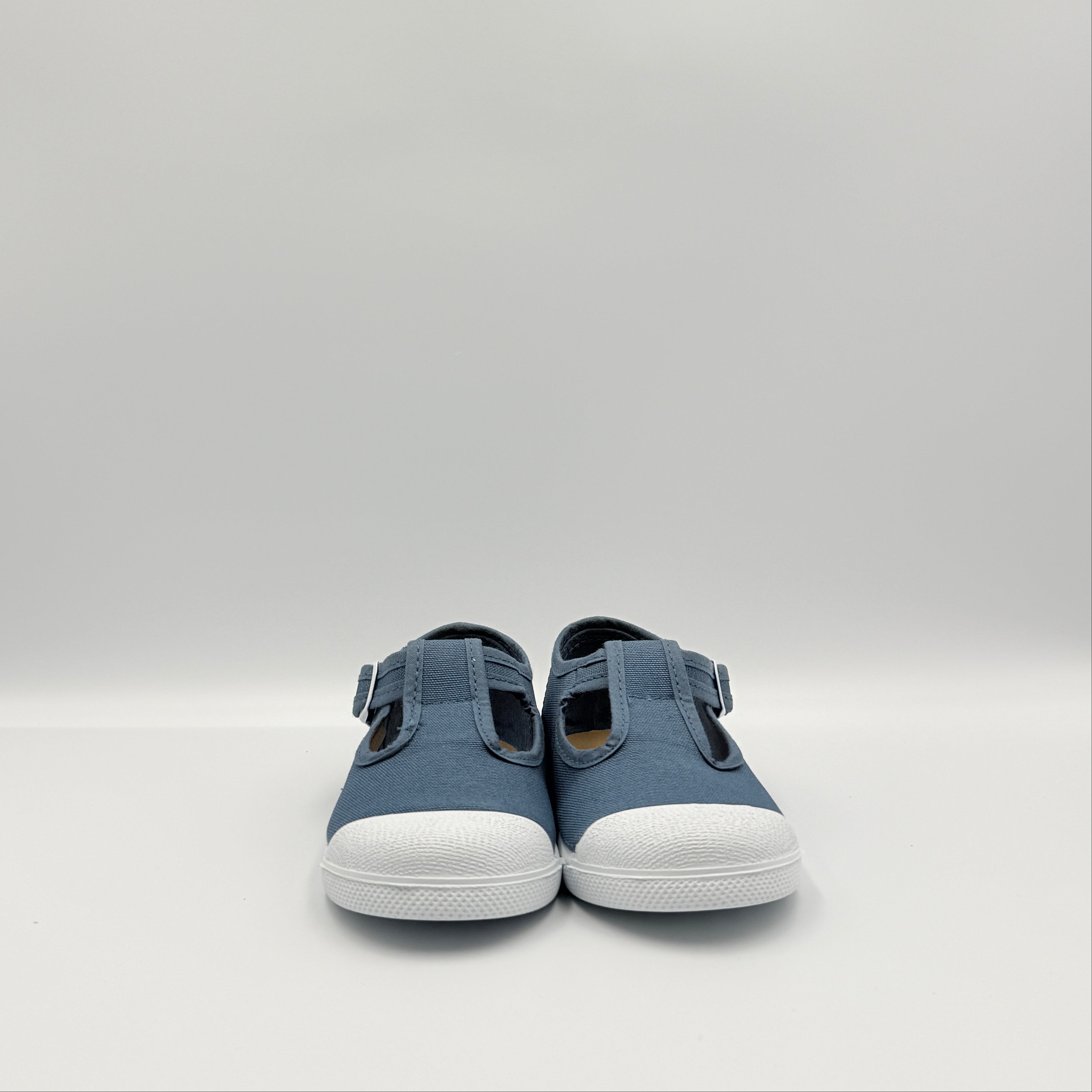 T- Strap 'Cap Toe' Navy