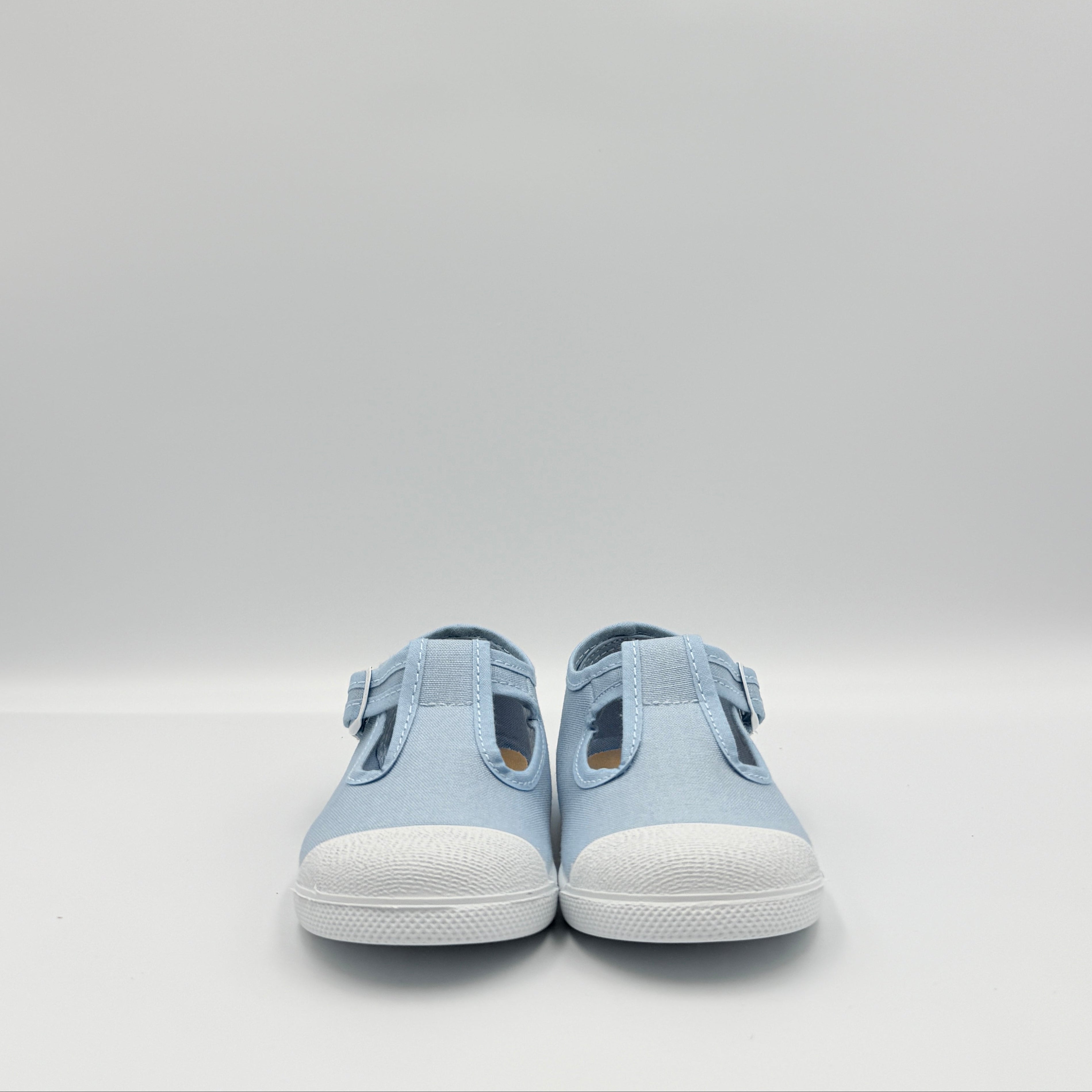 T- Strap 'Cap Toe' Sky Blue