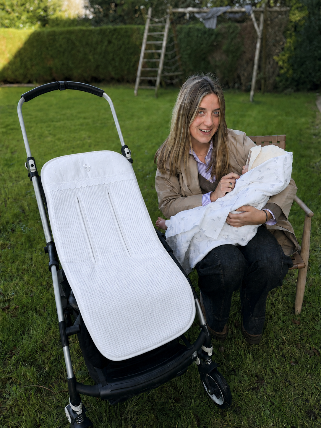 Universal Stroller Liner Lucia White