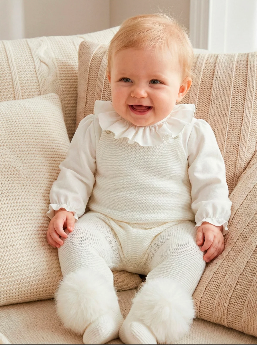 Dungaree Set 'Pompoms'