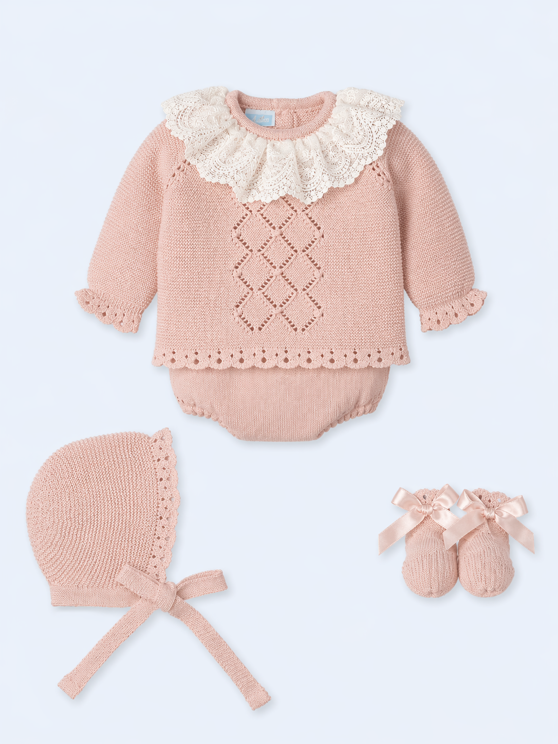 Long Sleeve Bloomer Set 'Special' Pink