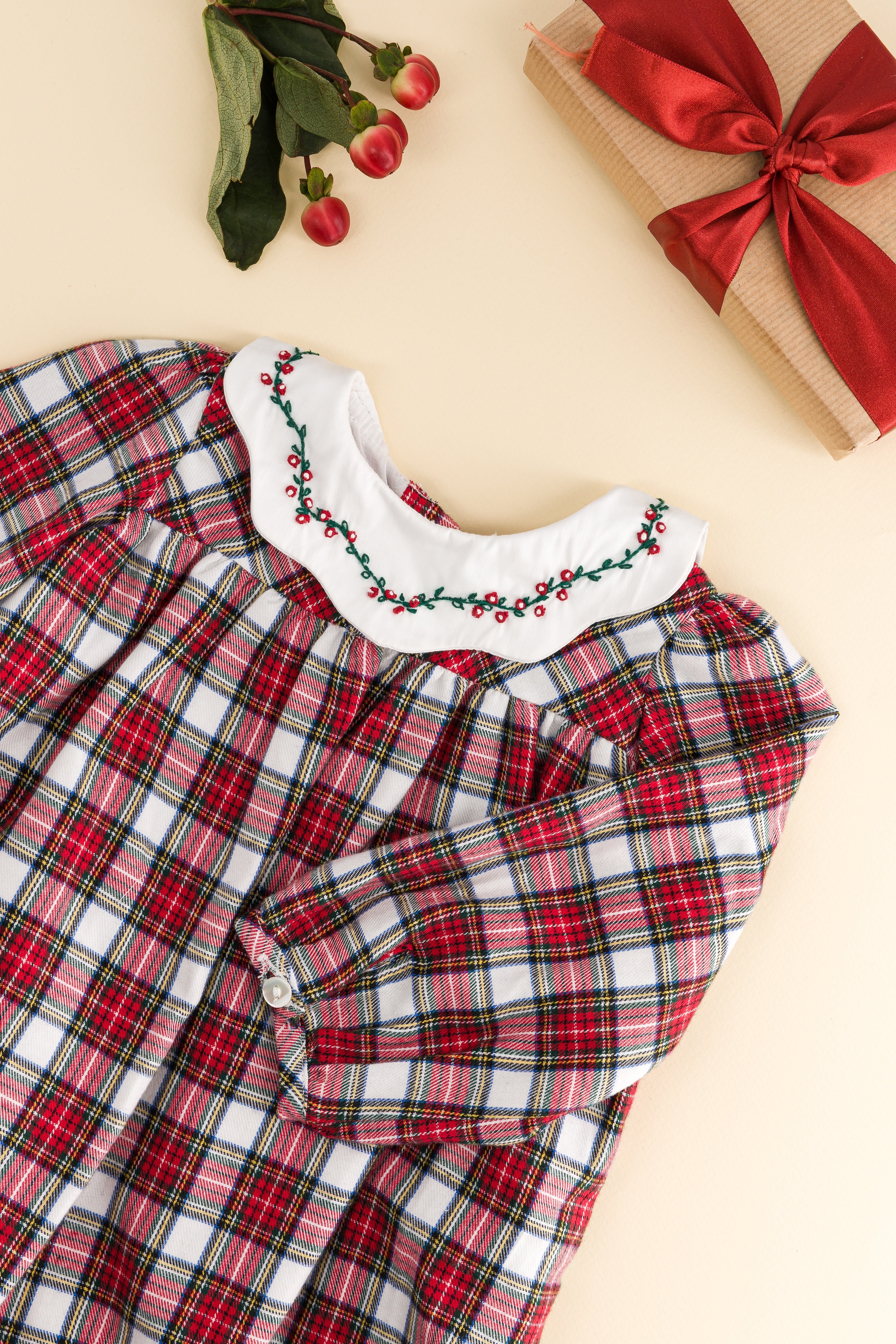 [PREORDER] Smock Romper 'Charlotte' Tartan