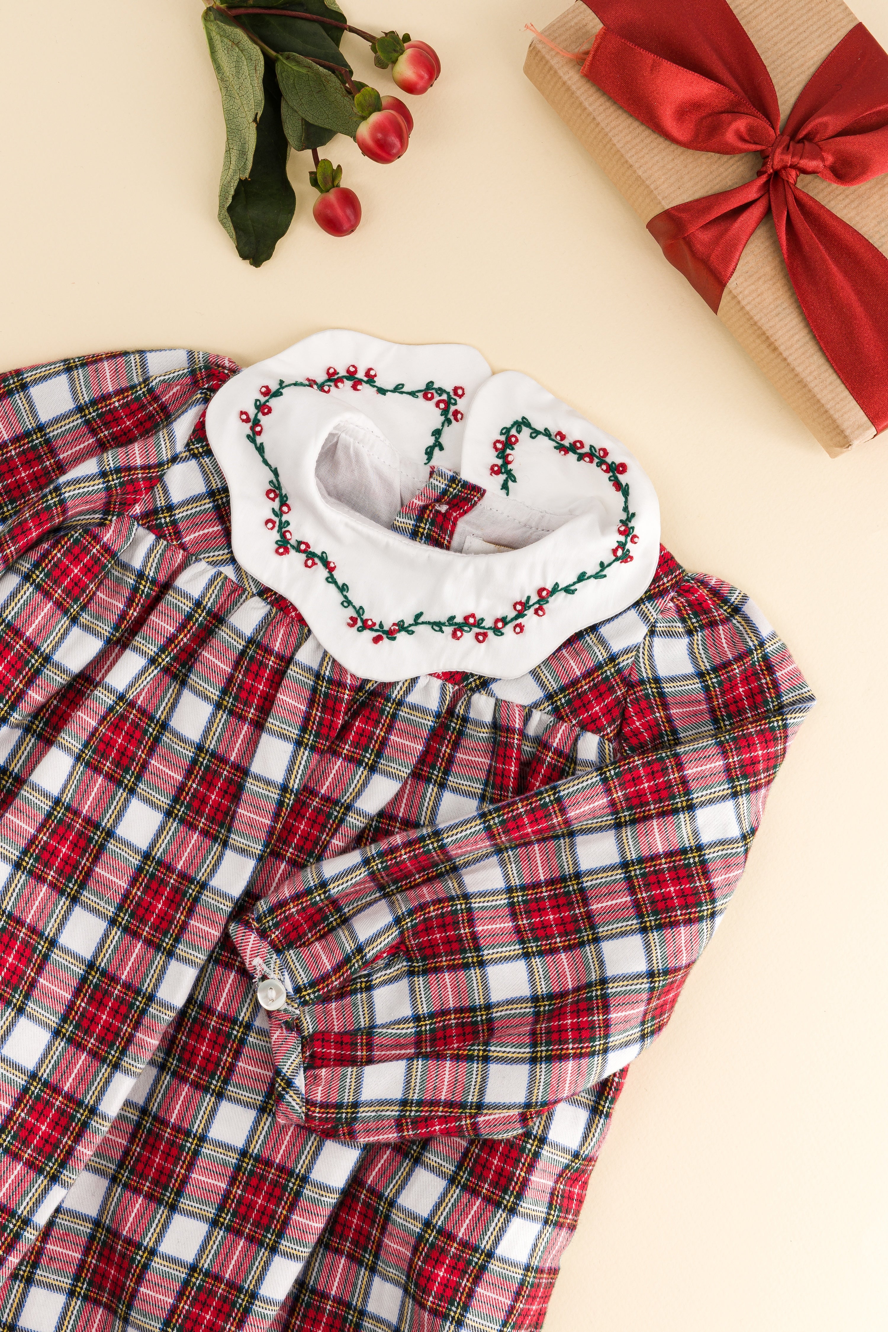 [PREORDER] Smock Romper 'Charlotte' Tartan