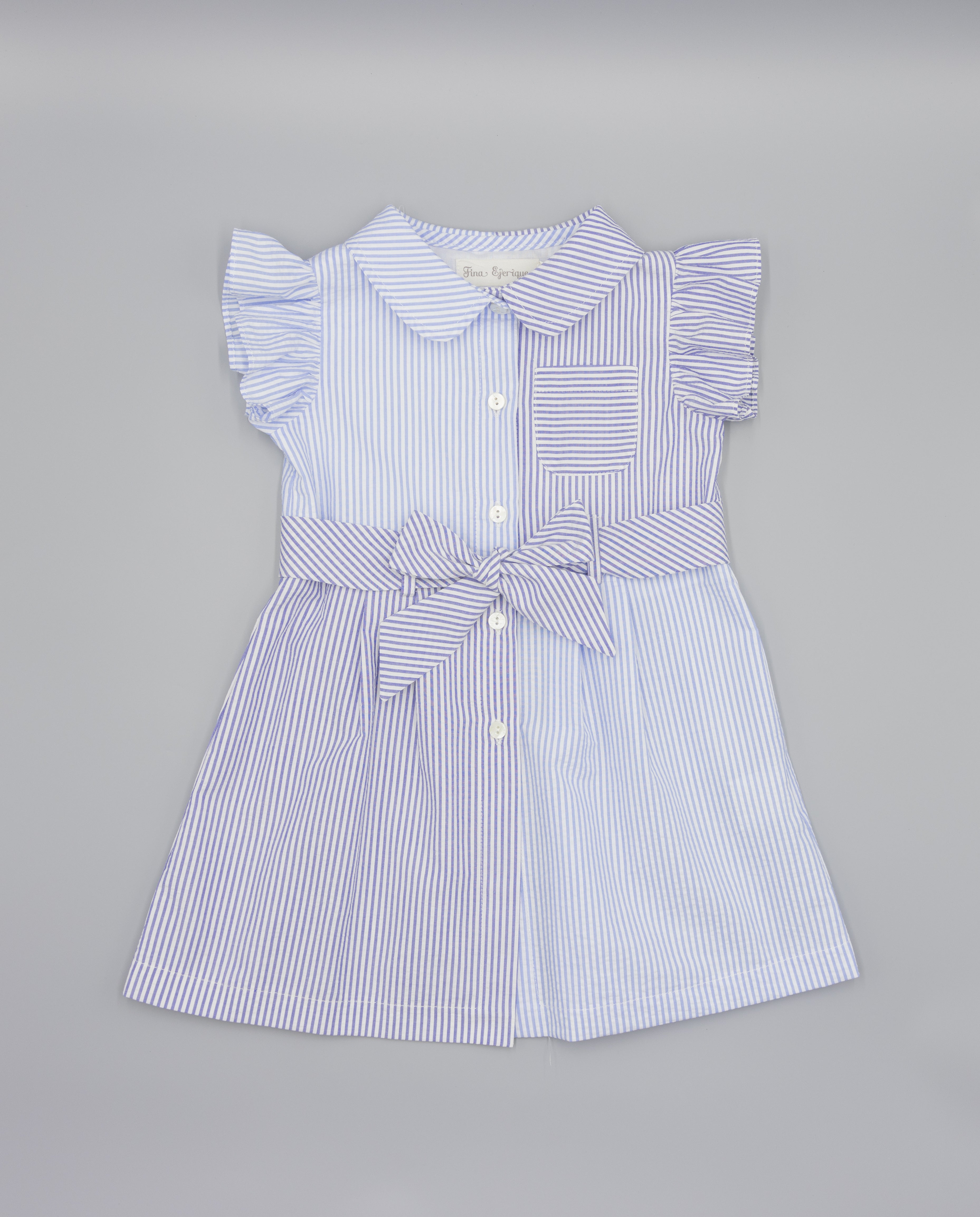 Dress 'Seersucker Blue'