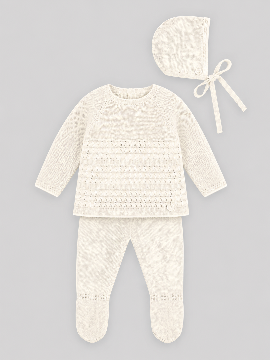 Knit Set 'Gifting' Bicolor Ivory
