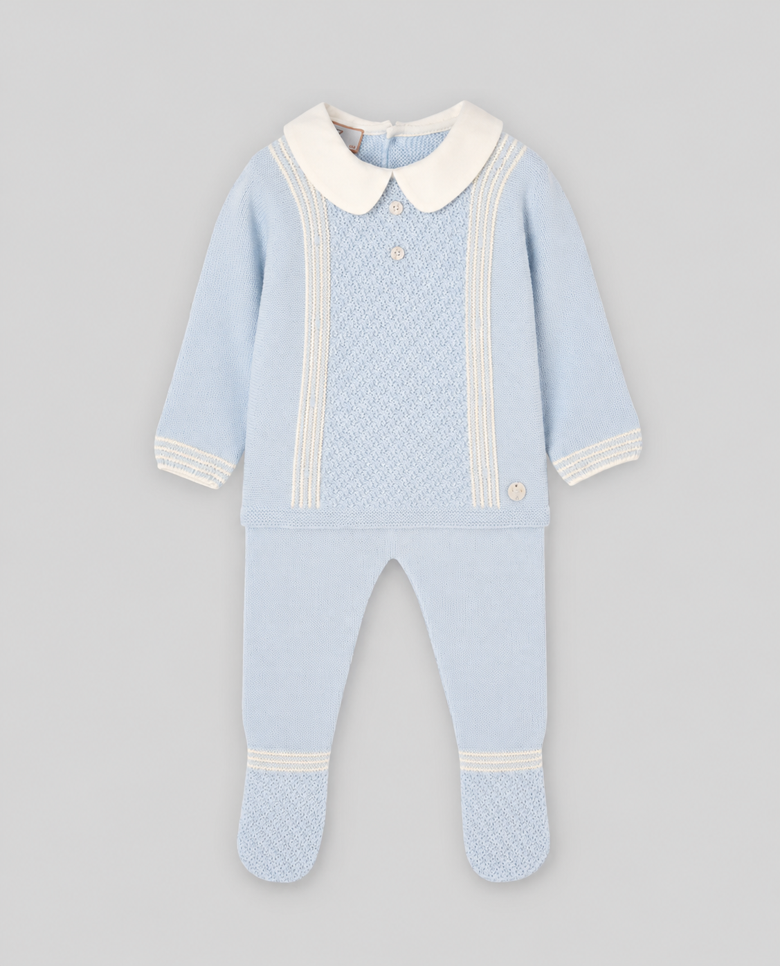Knit Set 'Leira' Celeste
