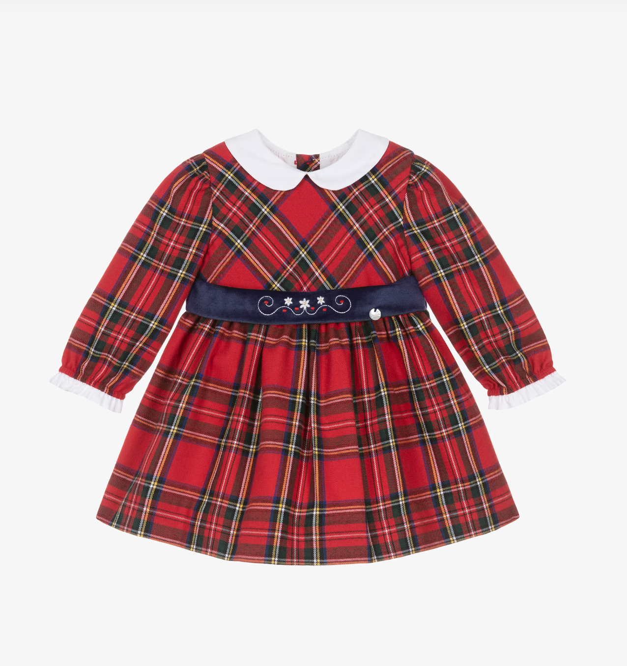 Dress 'Red Tartan' Embroidery