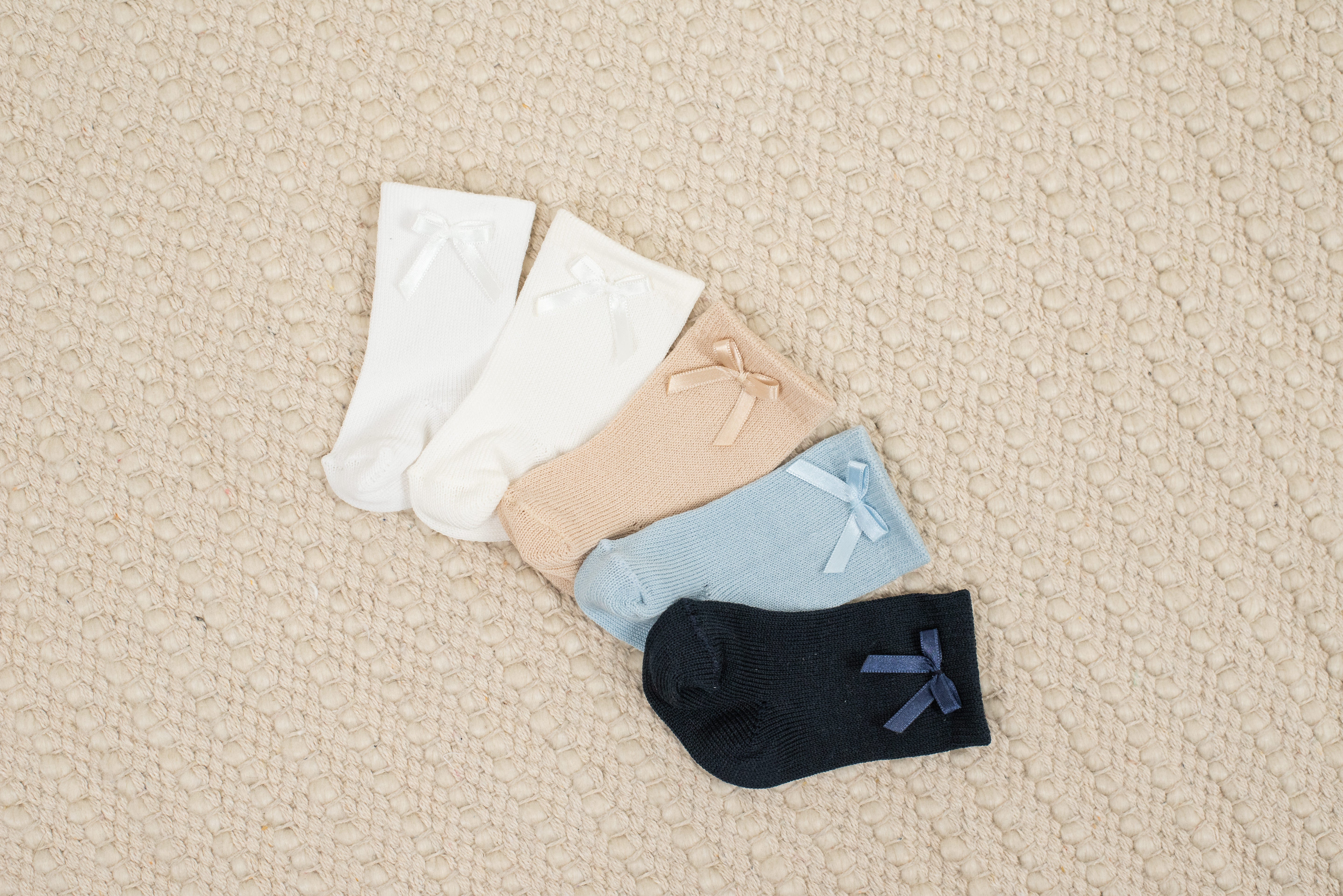 Newborn Socks Satin Bow Gift Set