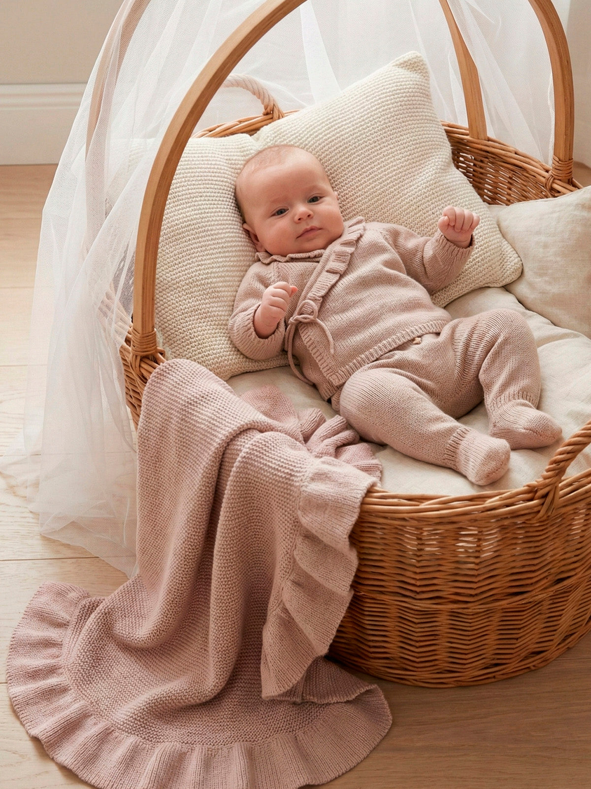 Knit Set 'Boop' Pink- 2pc