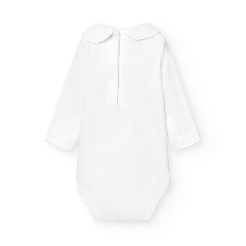 Onesie 'Piquet Collar' Long Sleeve