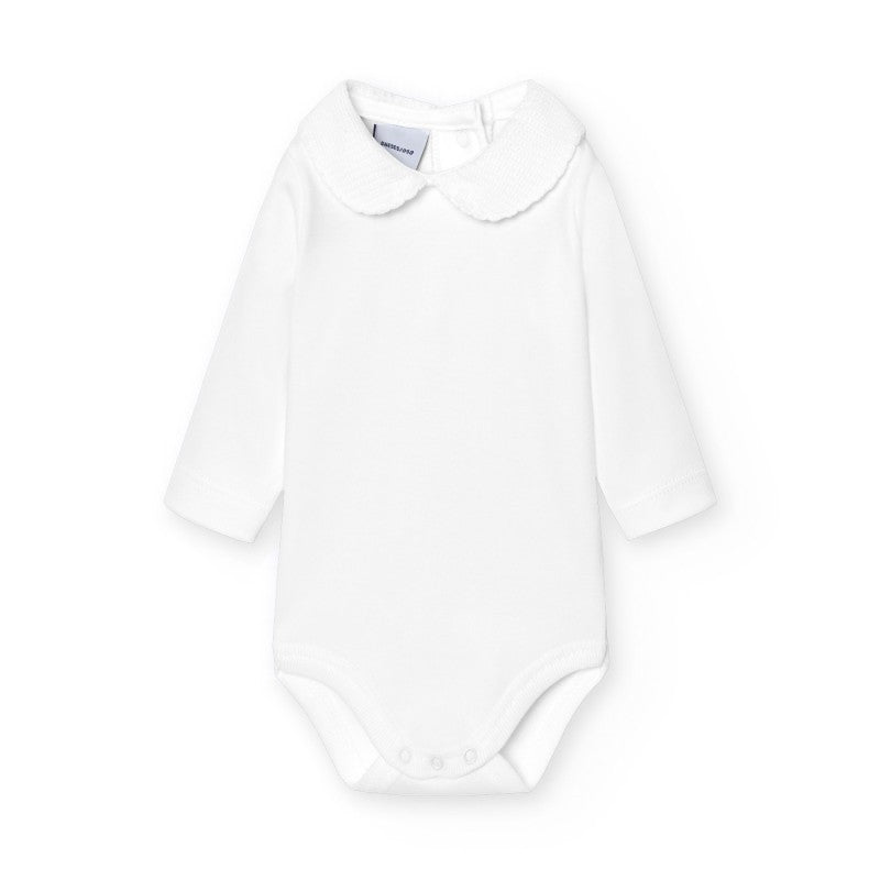 Onesie 'Piquet Collar' Long Sleeve