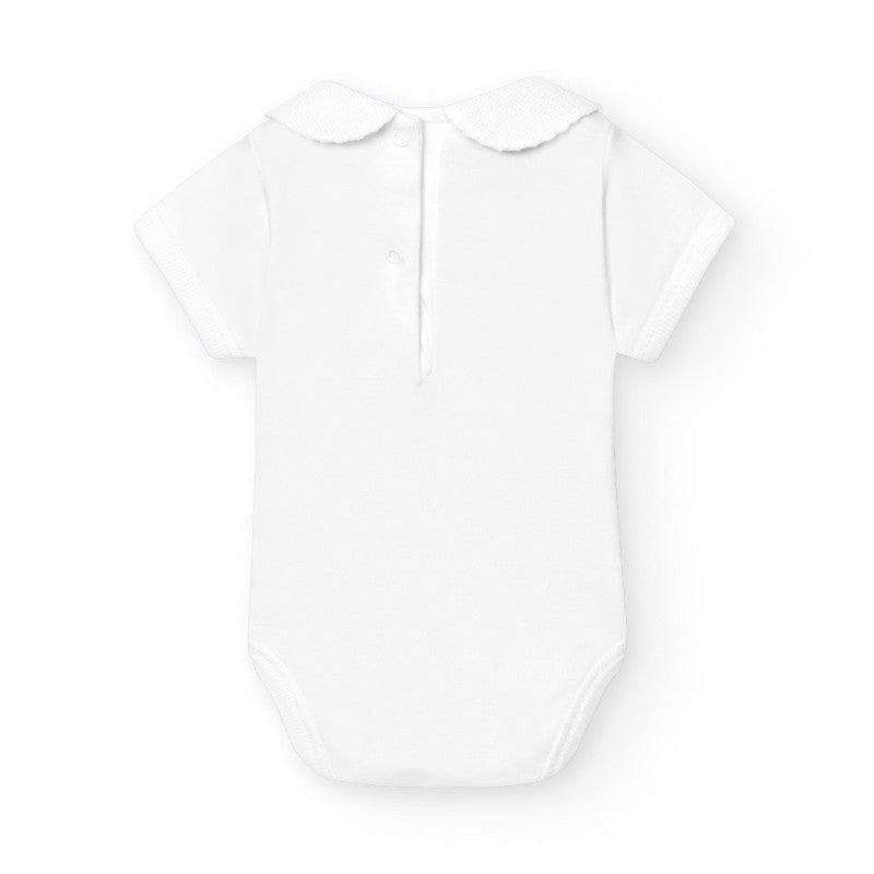 Onesie 'Piquet Collar' White