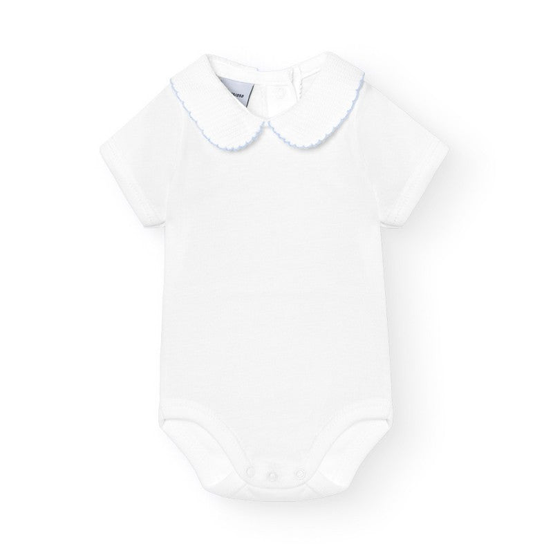 Onesie 'Piquet Collar' Baby Blue