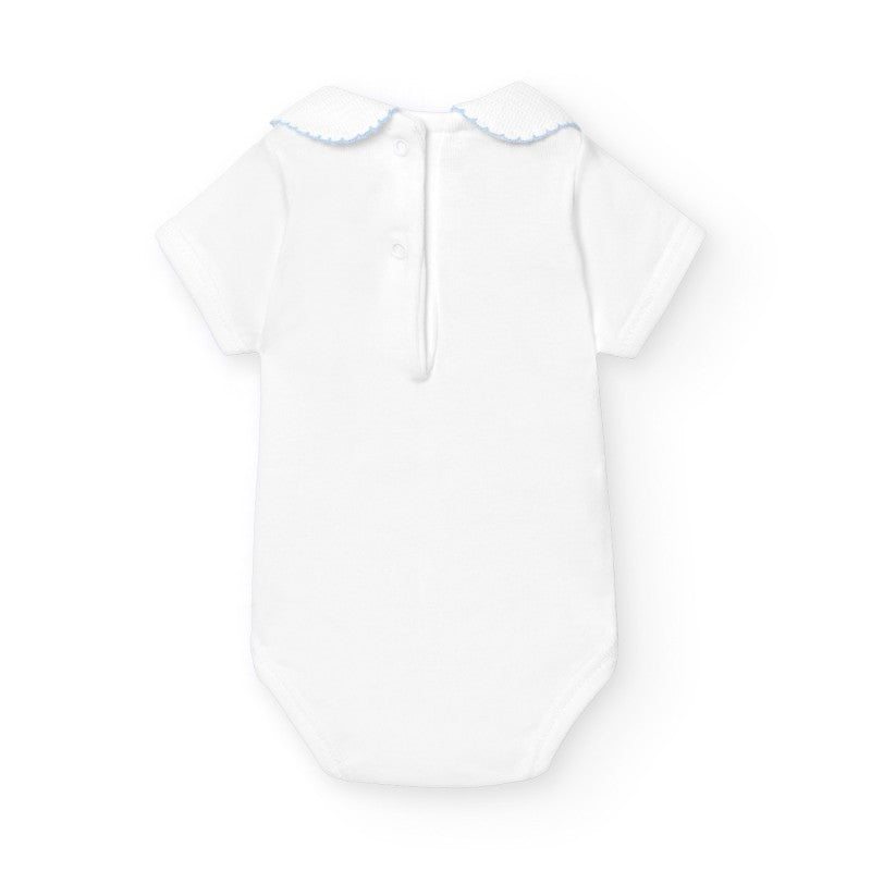 Onesie 'Piquet Collar' Baby Blue