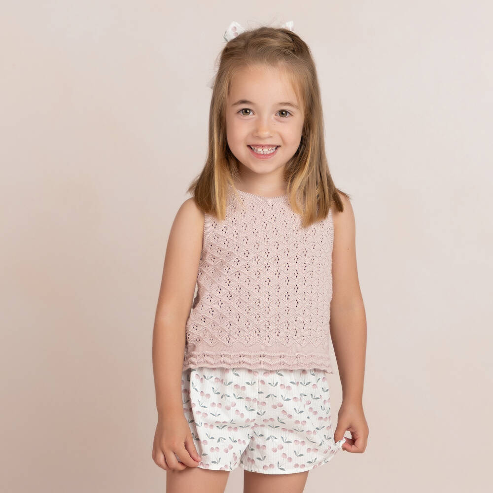 Short Set 'Pink Cherries'